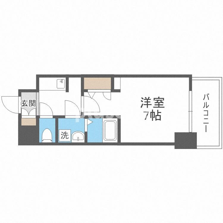 S-RESIDENCE福島玉川Unoの物件間取画像