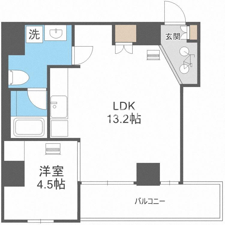 Radiation Courtの物件間取画像