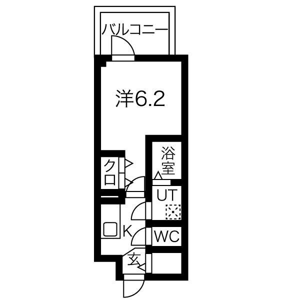 ワールドアイ梅田WESTの物件間取画像