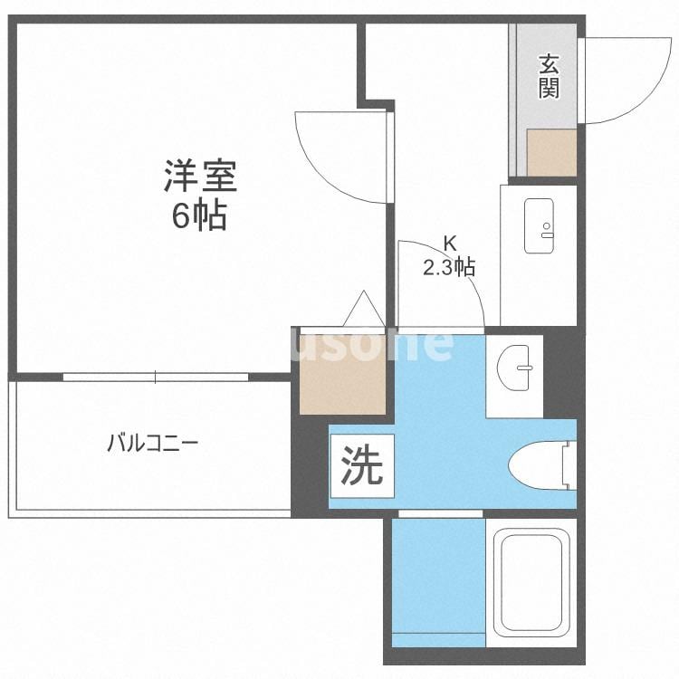 森小路駅 徒歩5分 3階の物件間取画像