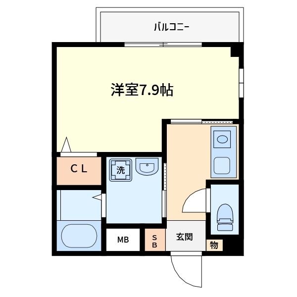 ラシーヌ天王寺の物件間取画像