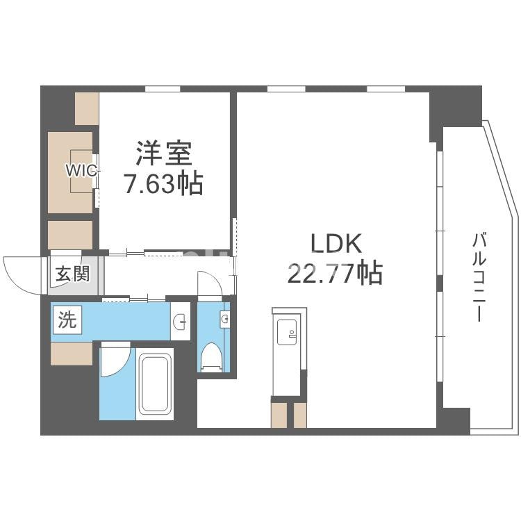 松屋町駅 徒歩3分 12階の物件間取画像