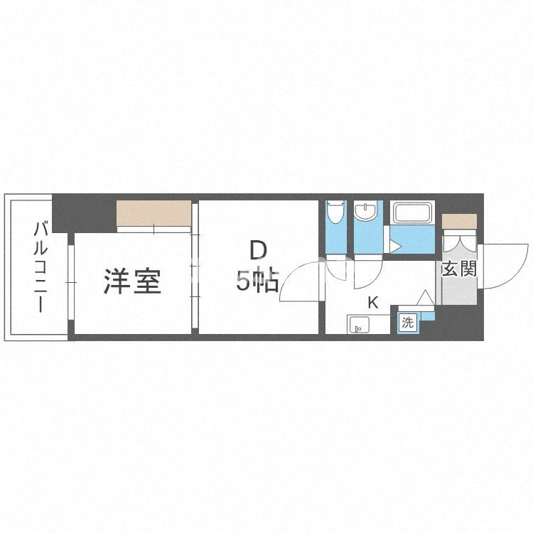 プランドール新大阪の物件間取画像