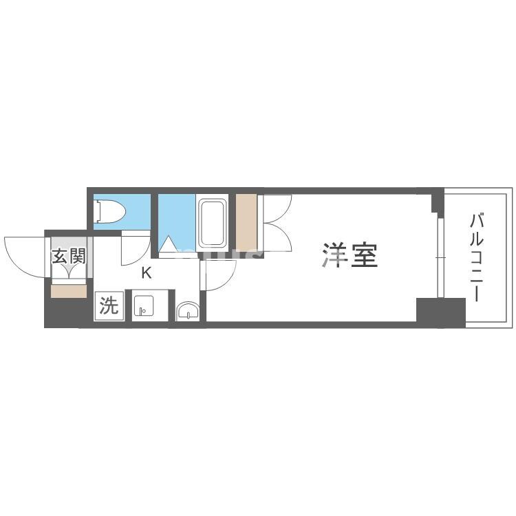 ラナップスクエア天満プライムの物件間取画像