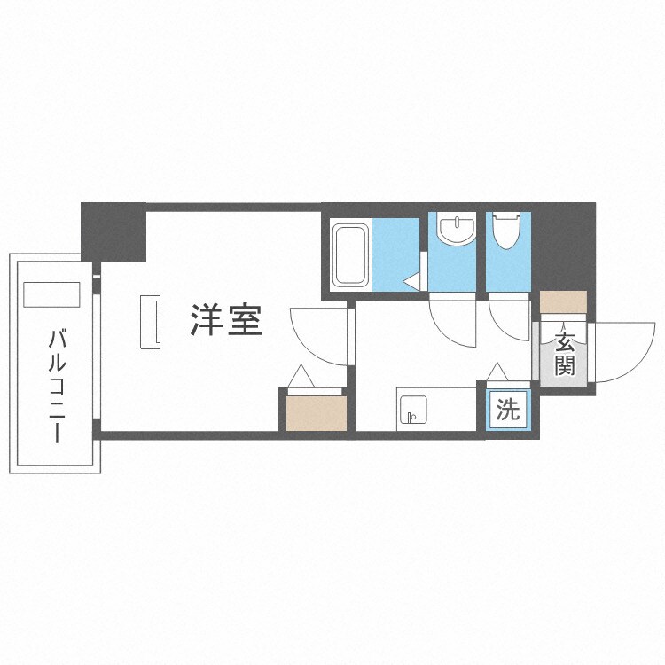 ゼオン大阪ＥＡＳＴの物件間取画像