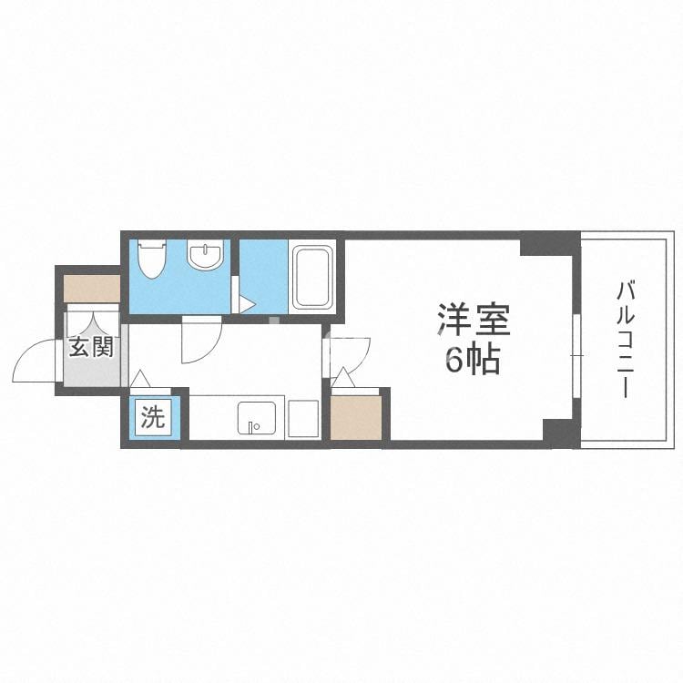 S-RESIDENCE北浜の物件間取画像