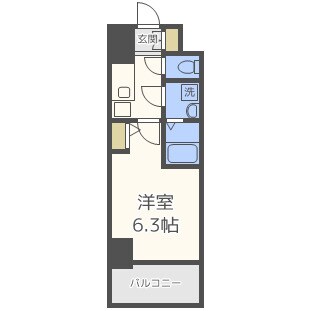 エスリード難波セントラルの物件間取画像