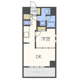 ゼニスレジデンス難波南の物件間取画像