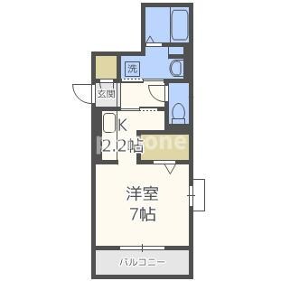 ラメゾンヴェール上本町の物件間取画像