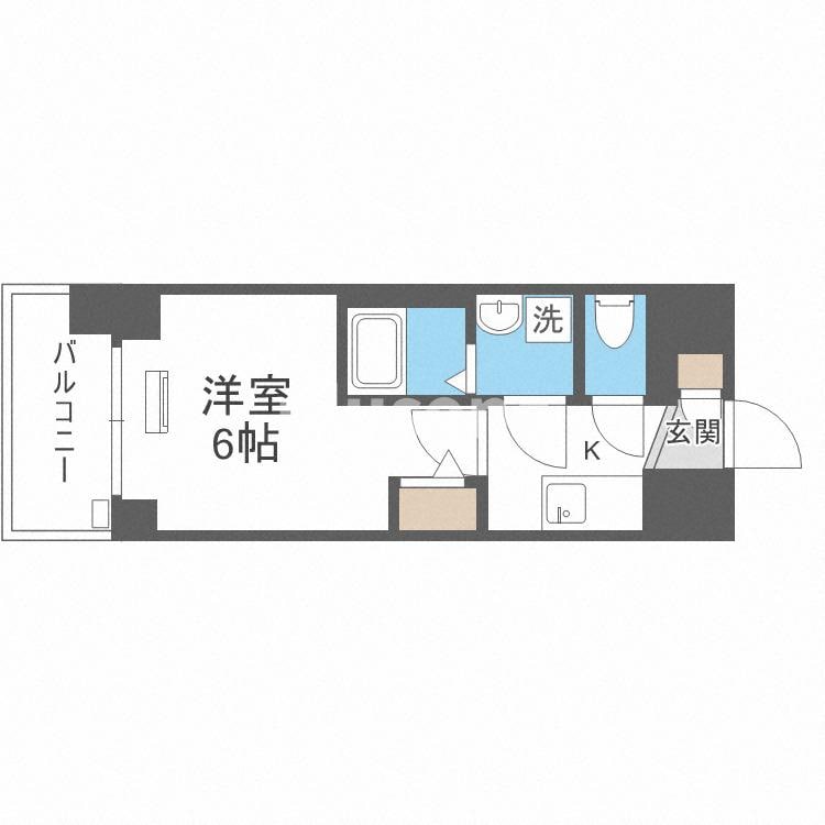 エスリード大阪リエートの物件間取画像