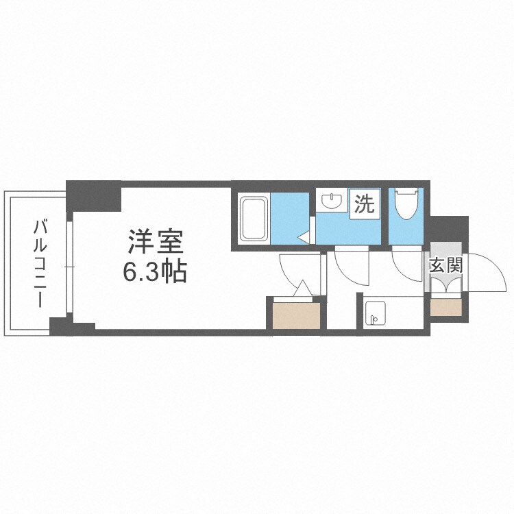 S-RESIDENCE福島玉川Tresの物件間取画像