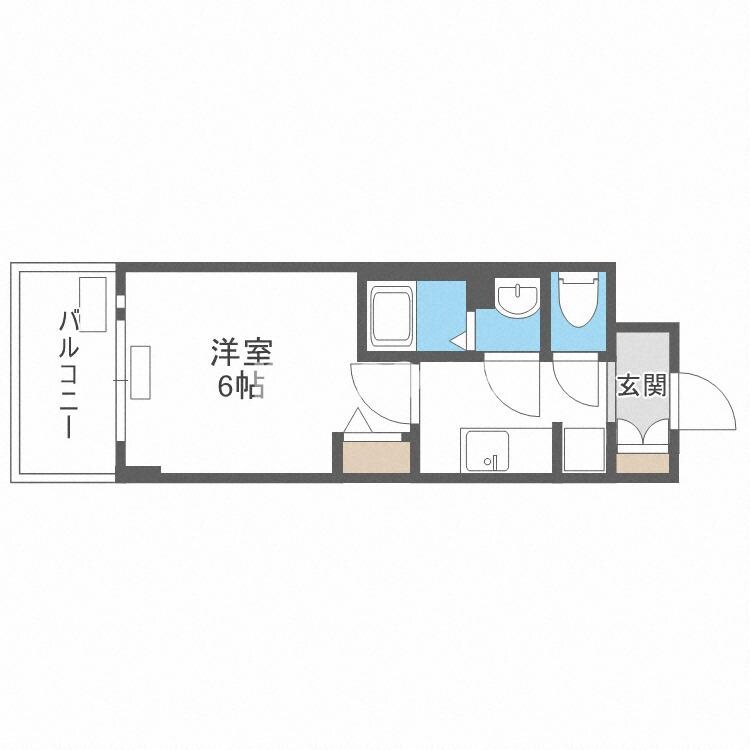 プレサンス南堀江の物件間取画像