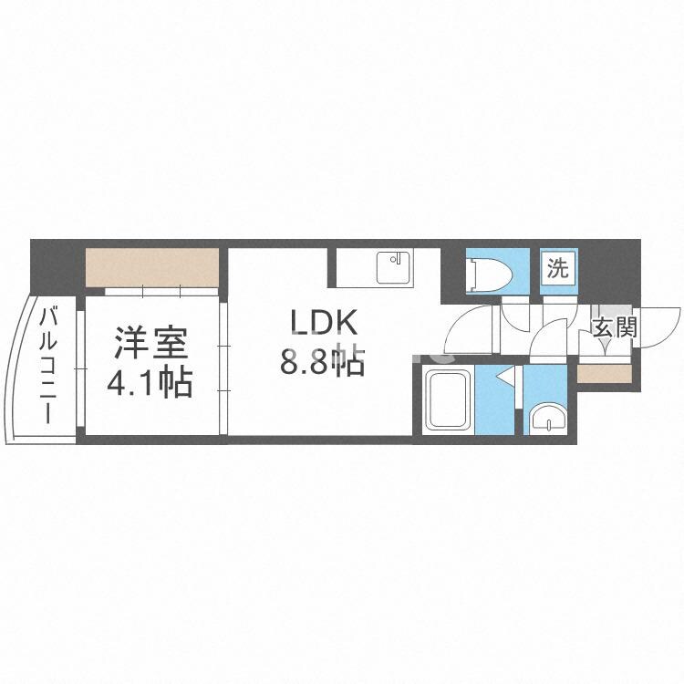 SERENiTE本町エコートの物件間取画像