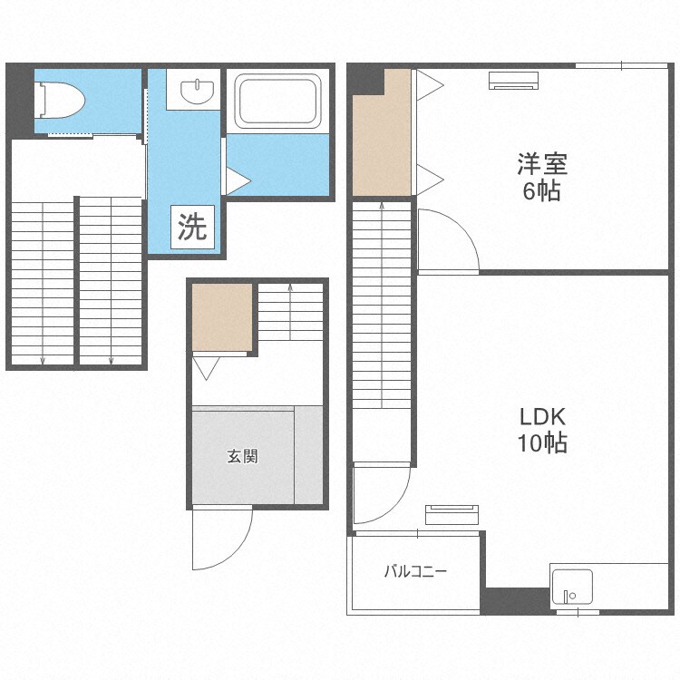 casa塚本の物件間取画像