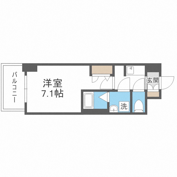 S-RESIDENCE大阪九条Northの物件間取画像