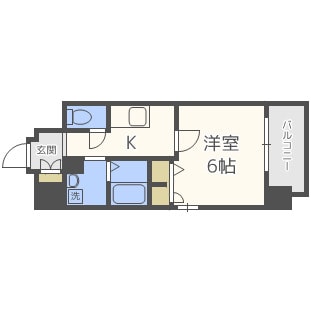 エスリード心斎橋EASTの物件間取画像