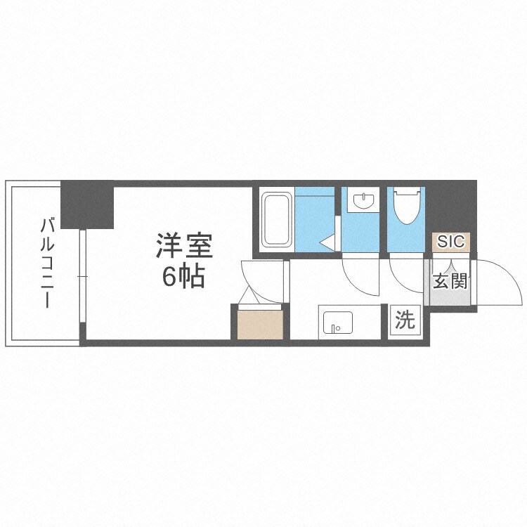 ｇｍ難波ウエストＤ.Ｃ.の物件間取画像