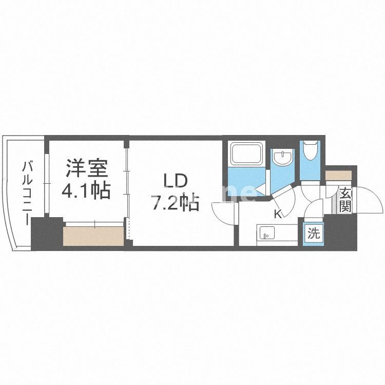 SERENiTE本町エコートの物件間取画像