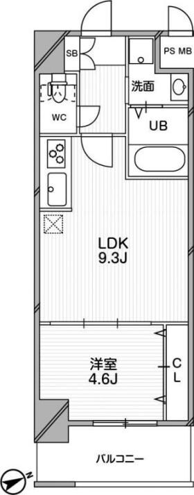 グランルクレ新大阪の物件間取画像