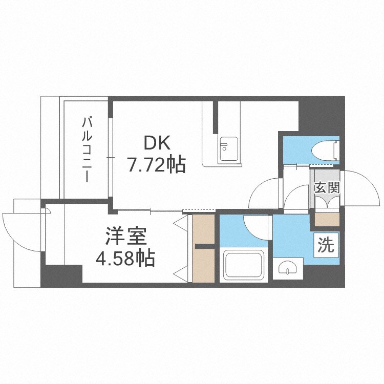 桜川駅 徒歩5分 11階の物件間取画像