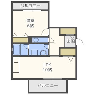 リバープレイス梅田北の物件間取画像