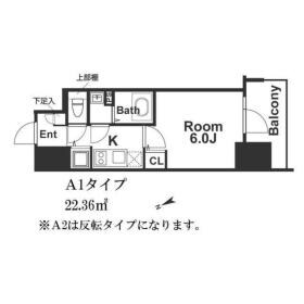 エスリード難波ステーションゲートノーステラスの物件間取画像