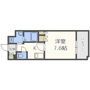 セオリー難波南プレミアムの物件間取画像