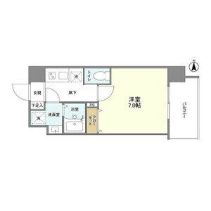 新福島駅 徒歩3分 13階の物件間取画像