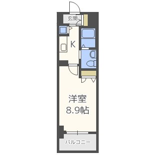 ルクレ京橋の物件間取画像