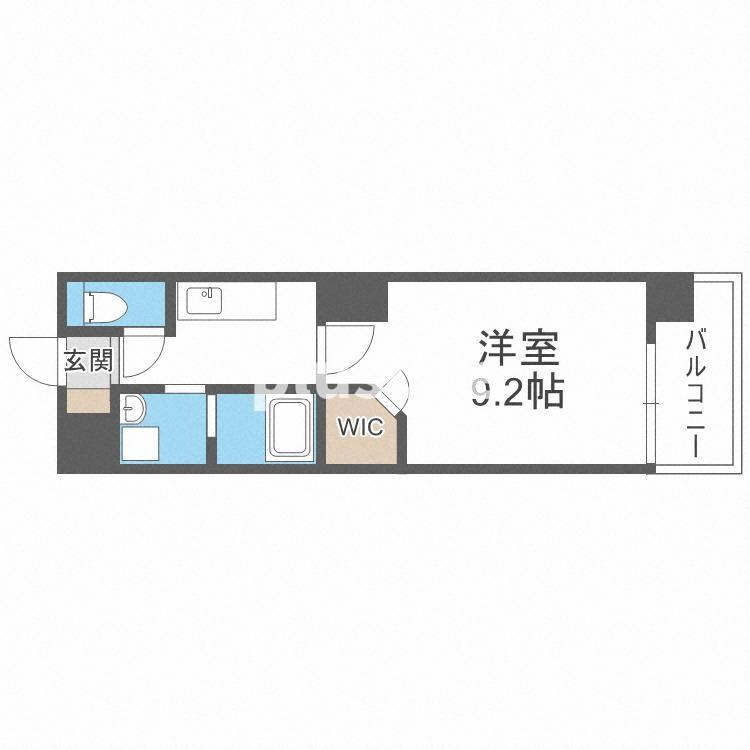 ホープ松屋町住吉の物件間取画像