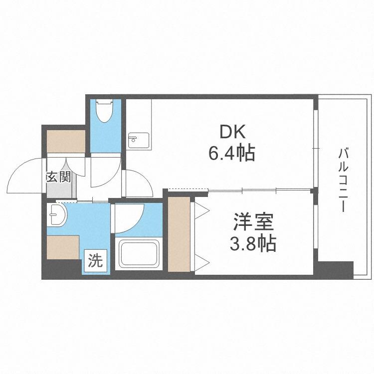 御幣島駅 徒歩3分 7階の物件間取画像