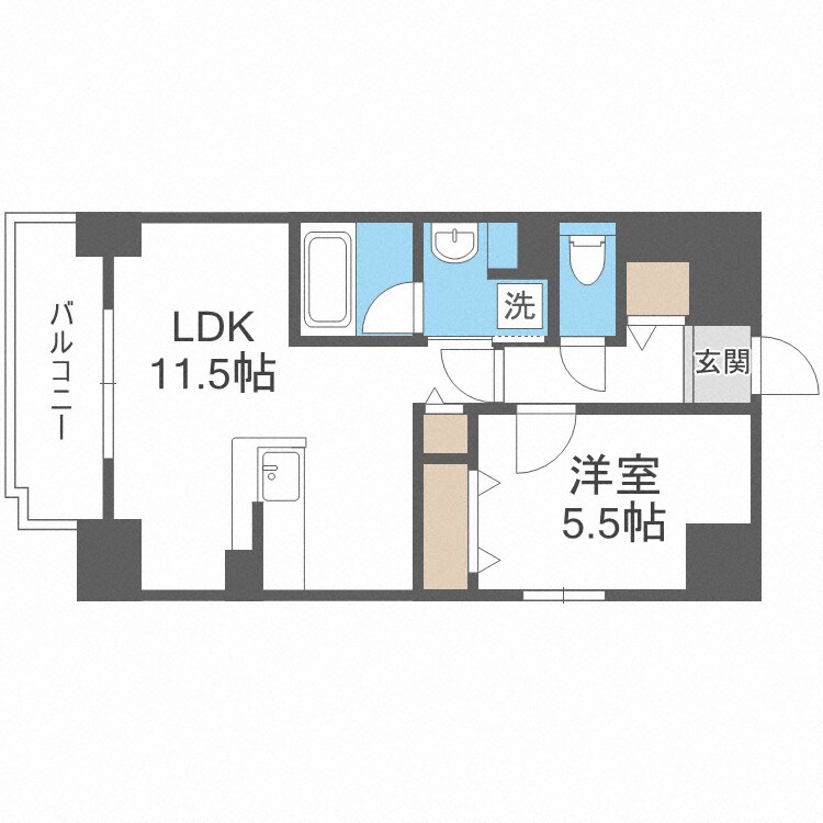 サンセール上本町の物件間取画像