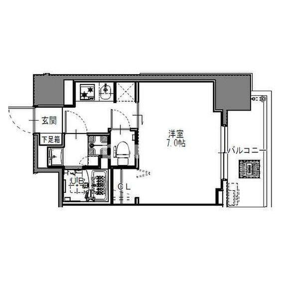 S-RESIDENCE難波大国町Deuxの物件間取画像