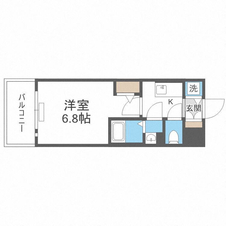 エスリード大阪京橋フロレゾンの物件間取画像