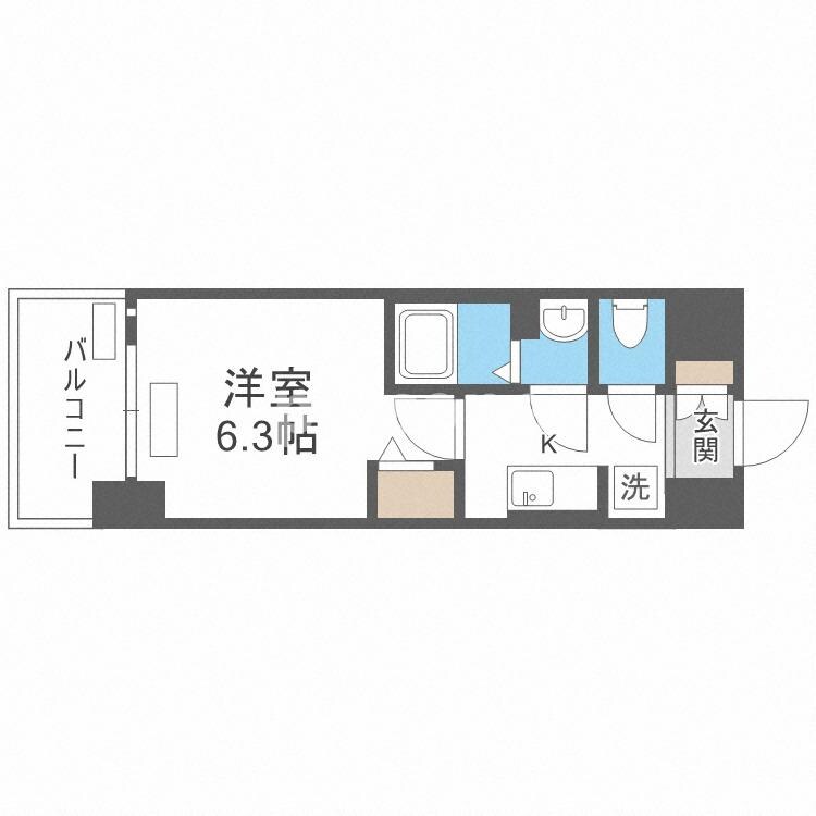 プレサンス淡路駅前の物件間取画像