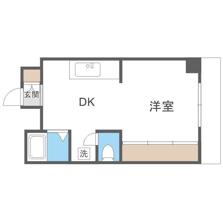 日宝ライフ桜宮の物件間取画像