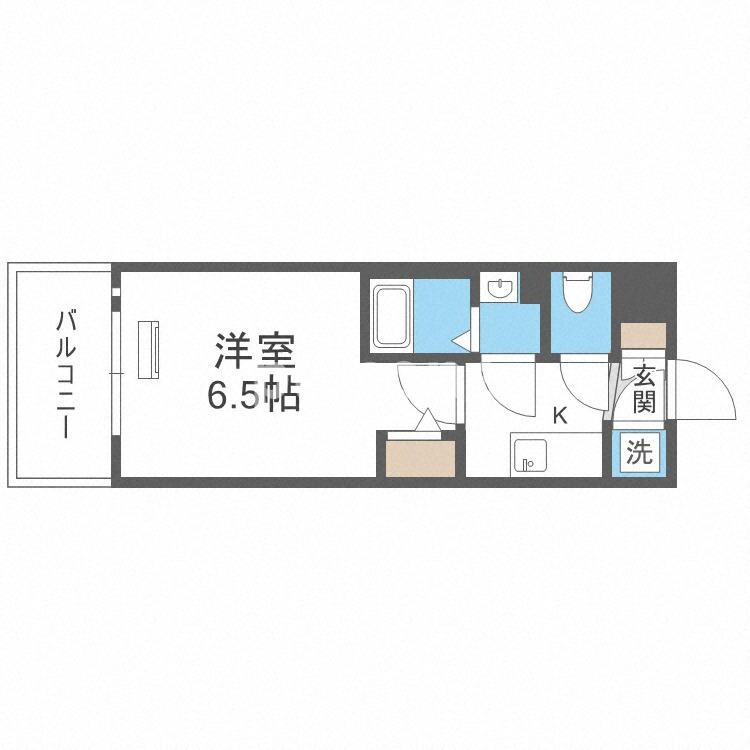 エスリード弁天町クレールの物件間取画像