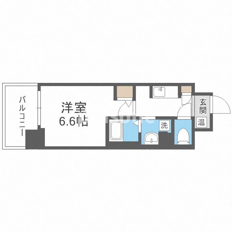 クリスタルブライト谷町の物件間取画像