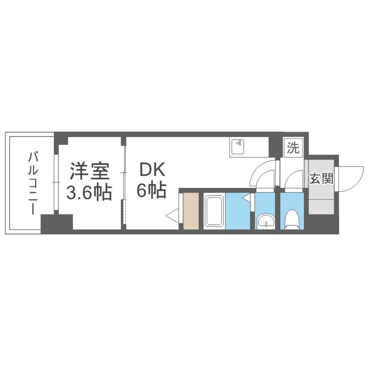 リヴェント福島野田の物件間取画像