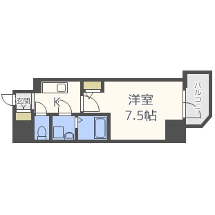 エスリード阿波座ラグジェの物件間取画像