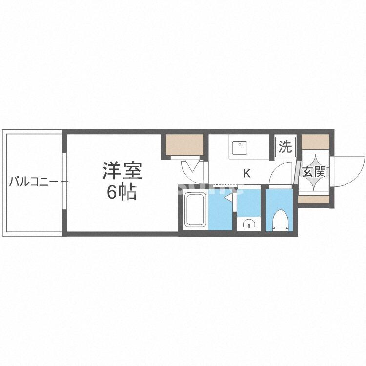 エステムコート大阪WESTⅡの物件間取画像