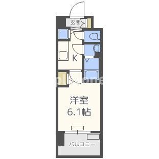 プレサンス南森町駅前の物件間取画像