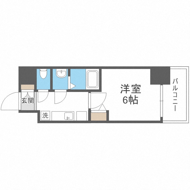 ｇｍ難波ウエストＤ.Ｃ.の物件間取画像