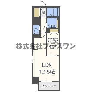 ル・マージュ新町の物件間取画像