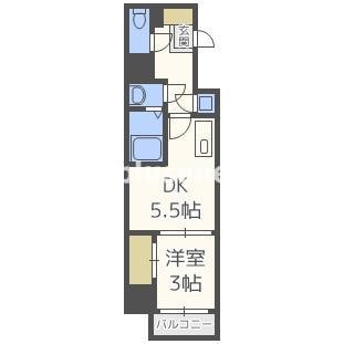 SERENiTE本町refletの物件間取画像