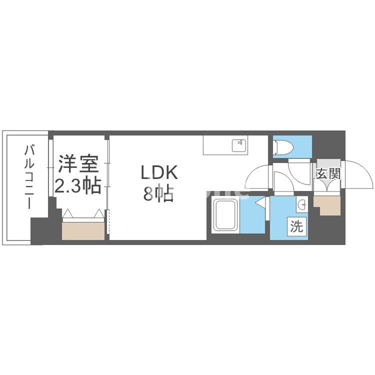 セレニテ日本橋ミラクの物件間取画像