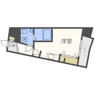 AFFLUENCE難波の物件間取画像