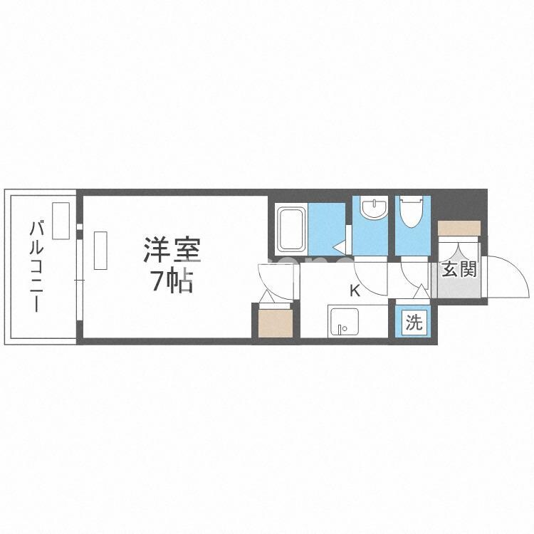 プレサンス大阪福島シエルの物件間取画像