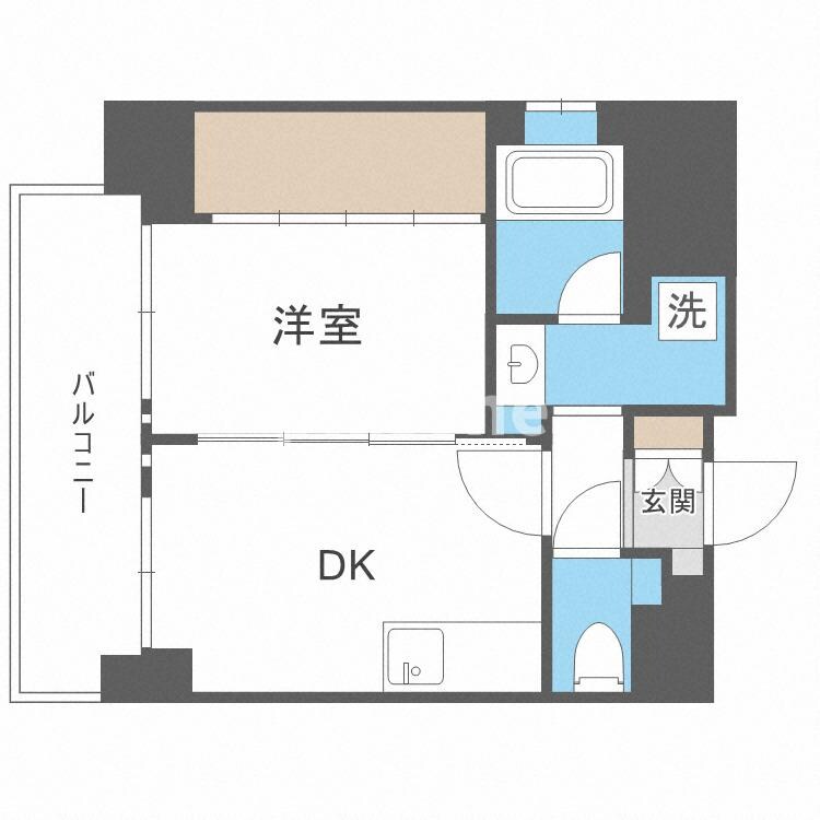 エステムコート難波Ⅵエントの物件間取画像