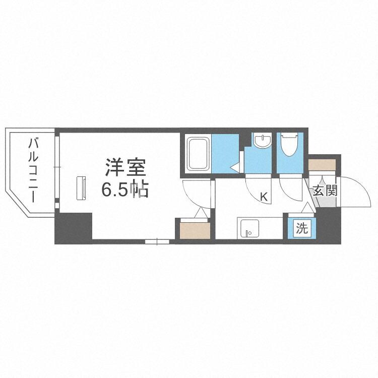 エスリード難波セントラルの物件間取画像